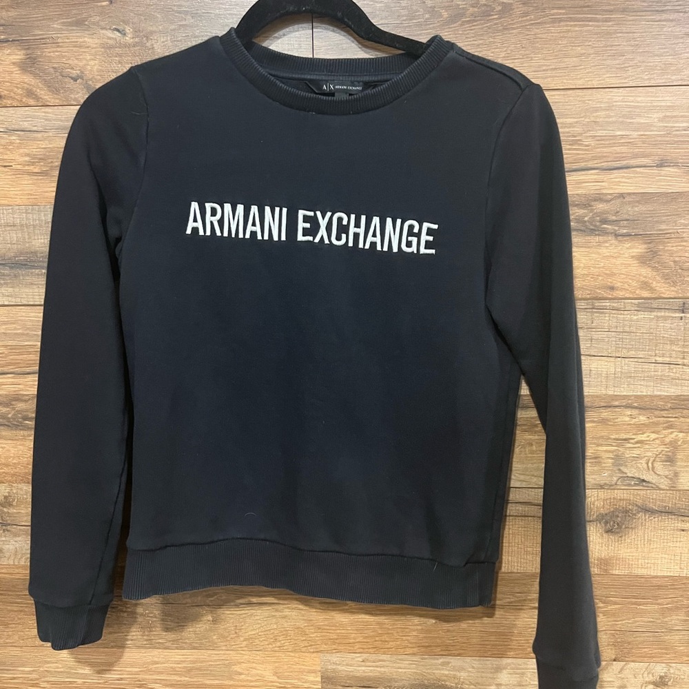 Black Armani exchange sweatsuit set